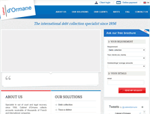 Tablet Screenshot of dormane.com